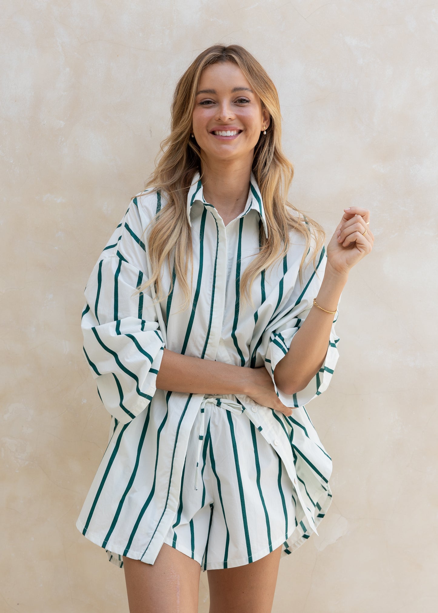 HOLIDAY SET - EMERALD STRIPE